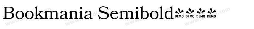 Bookmania Semibold字体转换